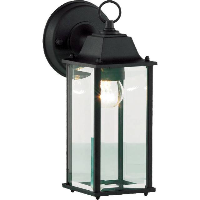 Forum Ceres Bevelled Glass E27 Lantern - Black - ZN-20955-BLK