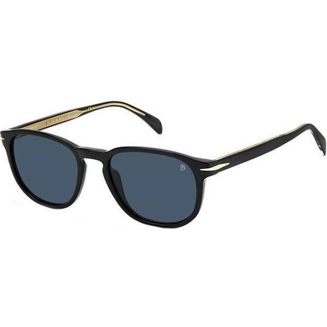 DAVID BECKHAM Man DB 1070/S 807/KU Sunglasses Acetate Black Blue Round