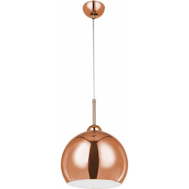 Premier Housewares Copper Finish Pendant Light - Gold - 24 x 24 x 120cm