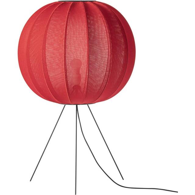 Made By Hand Knit-Wit 60 Round Medium floor lamp Maple red