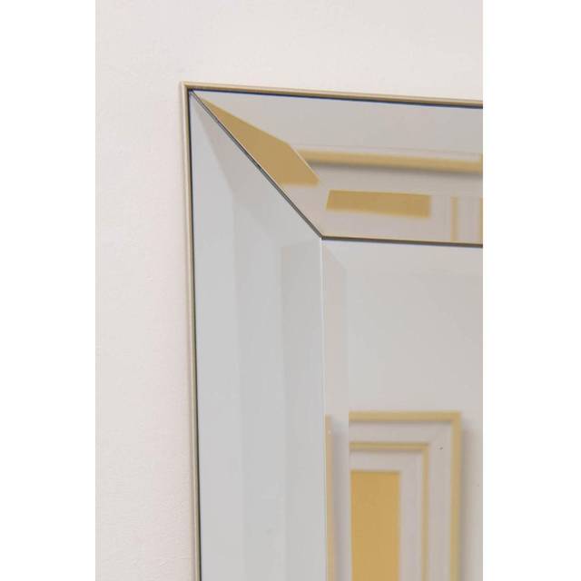 MirrorOutlet Sheringham All Glass Modern Leaner Mirror 165 X 78 Cm, Silver
