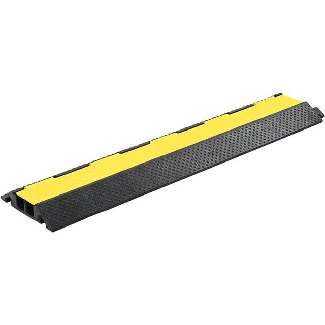 Cable Protector Ramp 2 Channels Rubber 101.5 cm Vidaxl