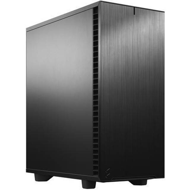 Fractal Design Define 7 kompakt svart, kompakt ATX PC-hölje av aluminium/stål, isolerat för tyst dator – svart