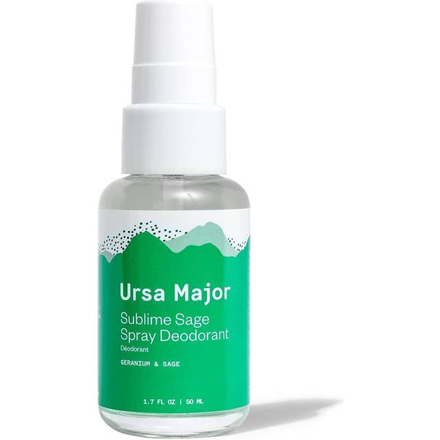 Ursa Major Sublime Sage Natural Spray Deodorant | Aluminum-free  Vegan  Cruelty-free  Non-Staining | 1.79 ounces