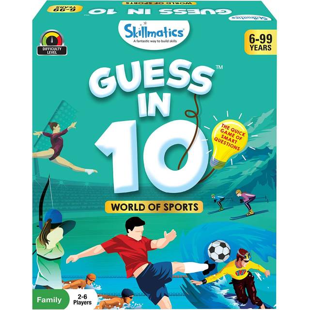 Card Game - Guess in 10 Sports, Perfect for Boys, Girls, Kids, and Families Who Love Toys, Board Games, Gifts for Ages 6, 7, 8, 9 and Up