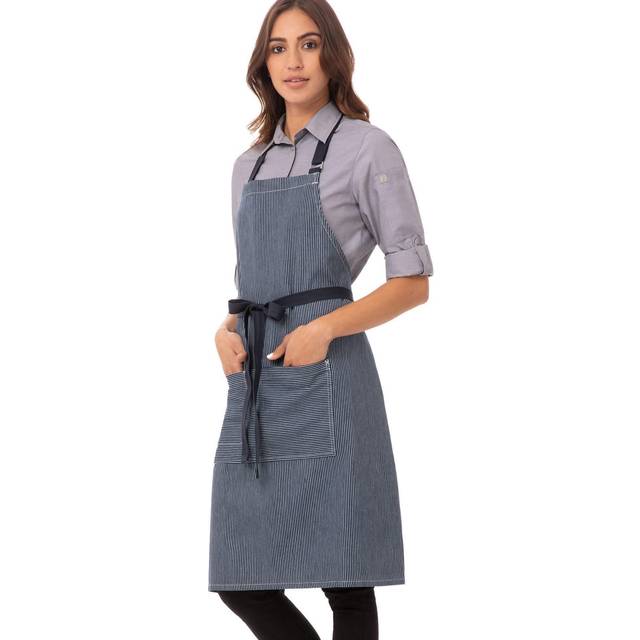 Chef Works Urban Portland Bib Apron Indigo