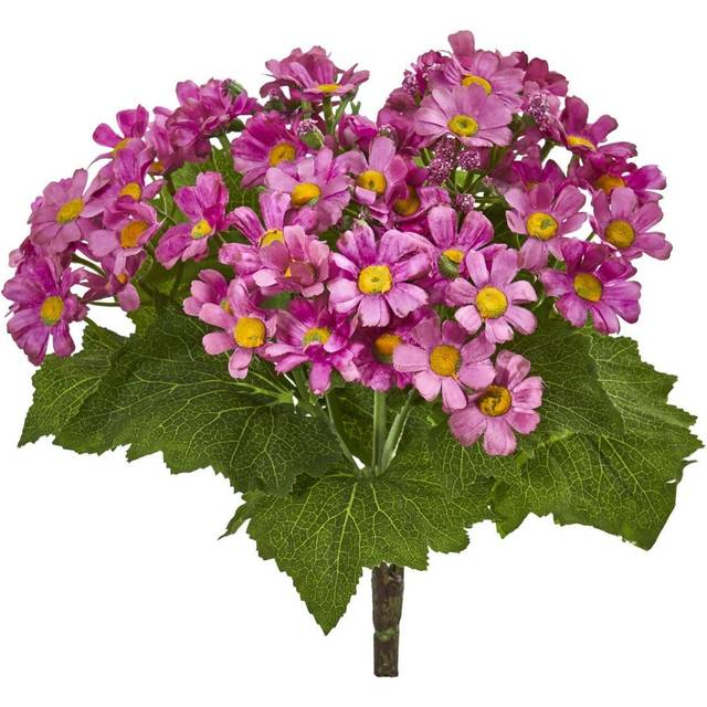 Nearly Natural Set Of 6 Daisy Bush Artificial Flower