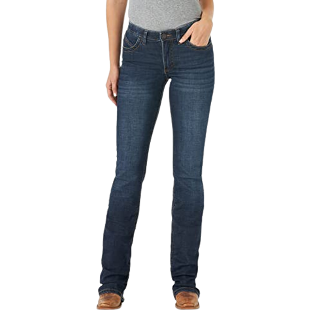 Wrangler Womens Willow Mid Rise Performance Waist Boot cut Ultimate Ri