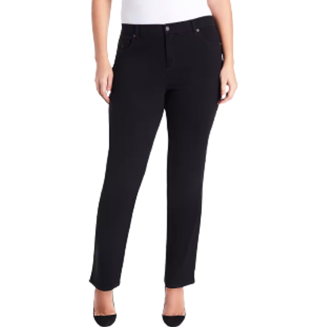 Gloria Vanderbilt Women's Amanda Classic High Rise Tapered Jean Size  Rinse Noir  18 Plus