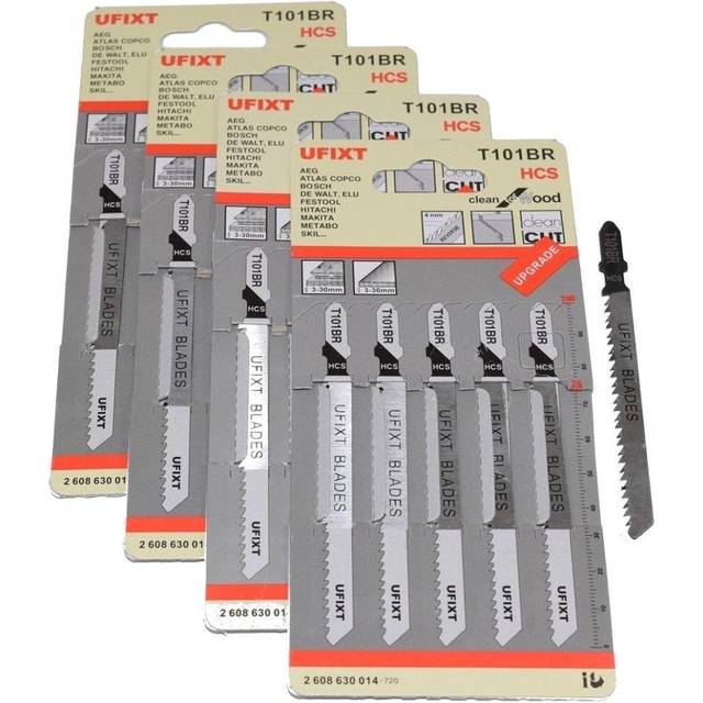 Jigsaw Blades T101BR For Cutting Laminates and Veneers hcs Fits Skil