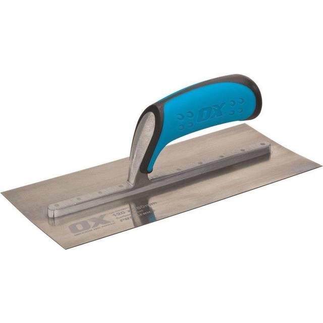 (115 x 457mm) OX Pro Plasterers Trowel with Duragrip Handle Carbon Steel (Various Sizes)