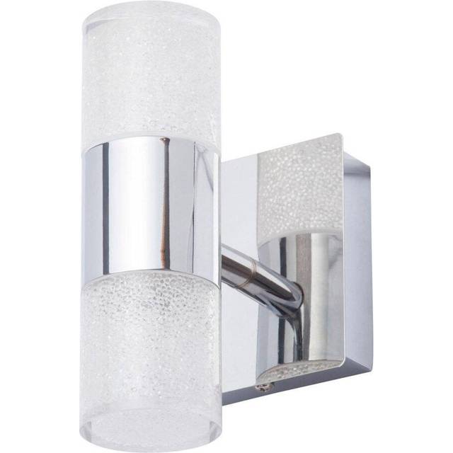 Spa Oslo LED Wall Up/Down Light 10W Warm White Crackle Effect and Chrome