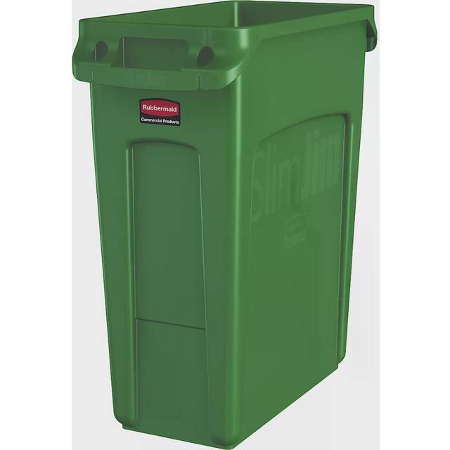 Rubbermaid Slim Jim Venting Channel Base 60L Green- you get 4
