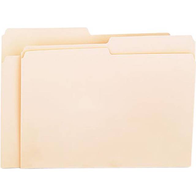 Universal 12112 File Folders  1/2 Cut 1-Ply Top Tab  Letter  Manila  100/Box