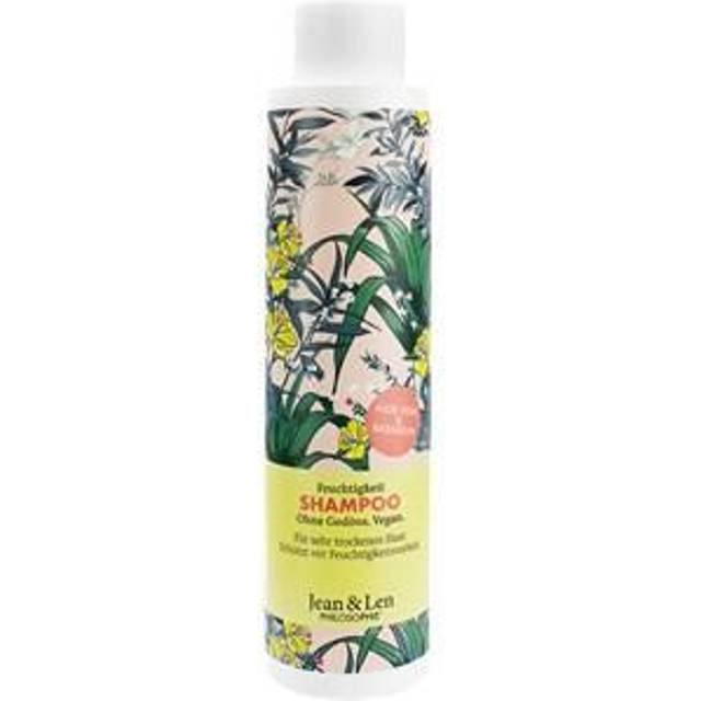 Jean & Len Fuktgivande Schampo Med Aloe Vera Och Basilika, För Mycket Torrt Hår, Ger Intensiv Näring Och Stärker, Veganskt Schampo Med Fräsch Doft Utan Silikoner Och Parabener, 300 Ml