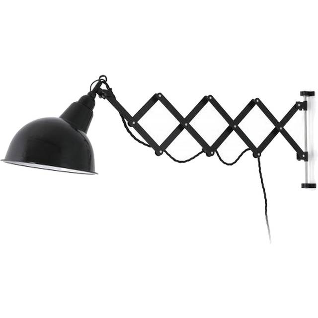 Faro Ras - 1 Light Indoor Extendable Wall Light Black, E27