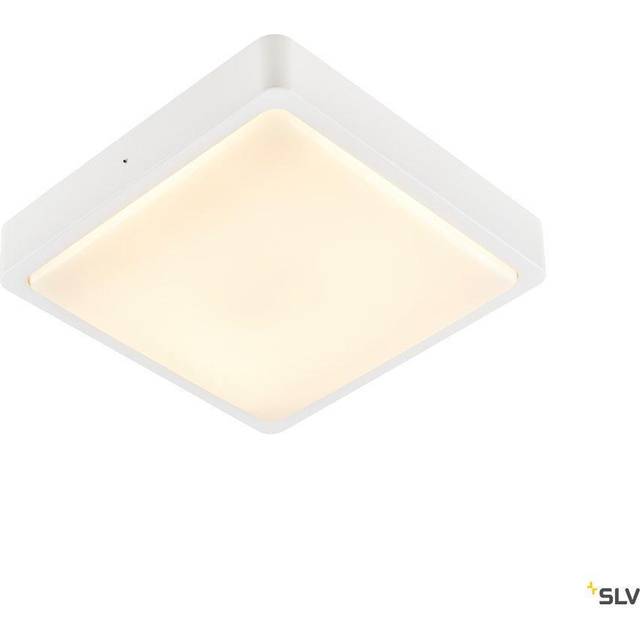 SLV Ainos Square Sensor Outdoor LED Surface-Mounted Wall And Ceiling Light White CCT Switch 3000/4000K