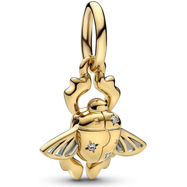 Pandora Disney Aladdin Scarab Beetle Dangle Charm - Gold