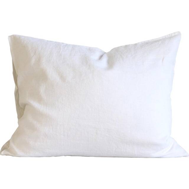 Tell Me More Stonewashed linen örngott 50x60 cm 2-pack Grey-white - Grå