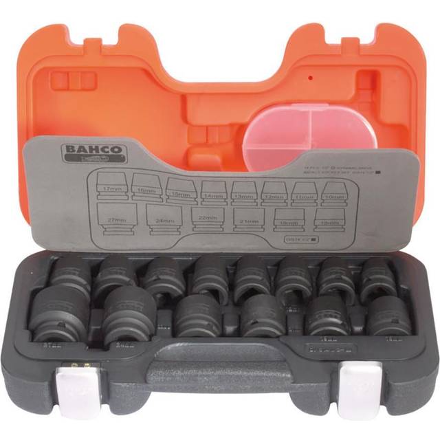 Bahco DS14 10 Piece 1/2" Drive Deep Impact Socket Set 1/2"
