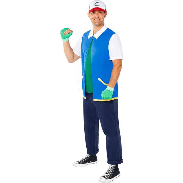 Pokémon Ash Maskeraddräkt - Medium/Large