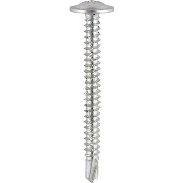TIMco 290Z Baypole Screw Self Drilling Wafer Head PH2 BZP 4.8 x 50mm Box of 200