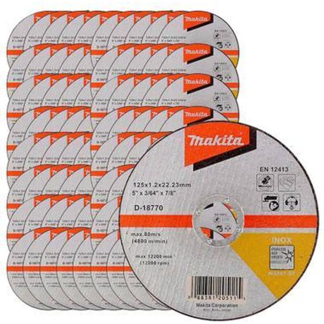 Makita D-18770-100 Thin 125MM Cutting Discs Tub Of 100