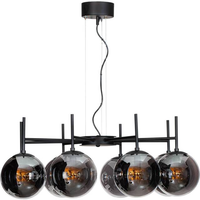 By Rydéns Boyle taklampa 8-låg 83 cm Rökgrå - Grå