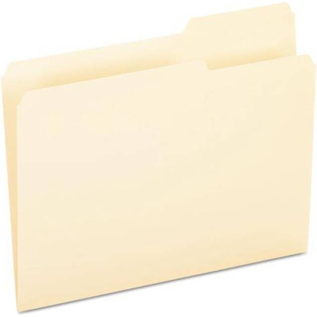 Pendaflex File Folders  Letter Size  Manila  1/3 Cut  100/BX (752 1/3-3)
