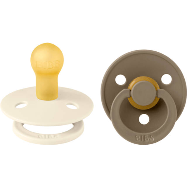 BIBS Colour 2-pack Latex Size 1 Ivory/Dark Oak