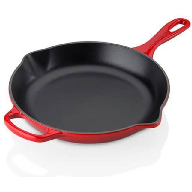 Le Creuset Cast Iron Frying Pan with Metal Handle - Cerise (26cm)