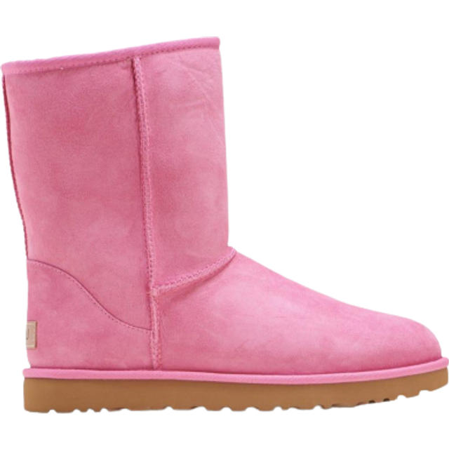 (WMNS) UGG Classic Short II Boot Cozy Stay Warm Pink Red Fleece Lined 1016223-WBRR - Pinkred - 7