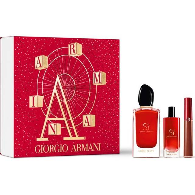 Armani Si Passione Gift Set EDP Spray 100ml + EDP Spray 15ml + Lipstick 1.5ml