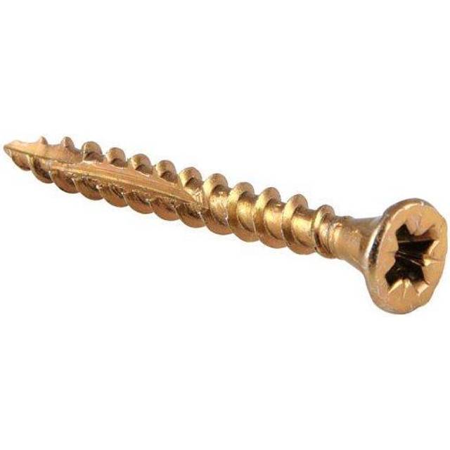 Reisser woodscrews cutter pozi countersunk yellow 5 x 50mm waterproof tub 600