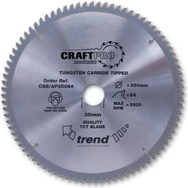 CSB/AP19060 Craft 190mm x 60 Teeth x 30mm Saw Blade For Aluminium & Plastic - Trend