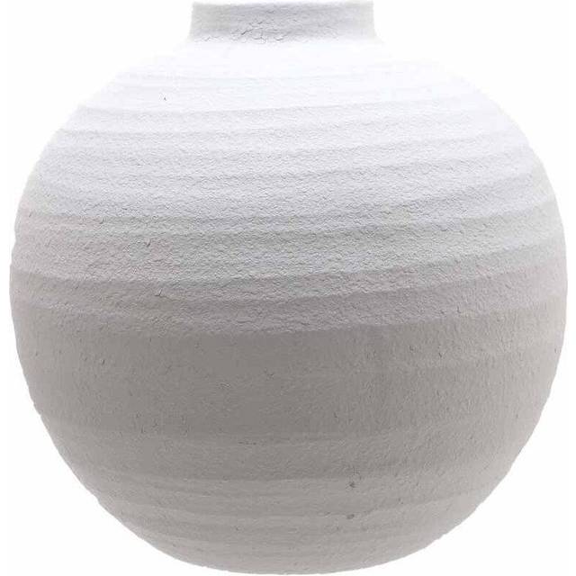 Tiber Large Vase - Ceramic - L36 x W36 x H36 cm - Matt White
