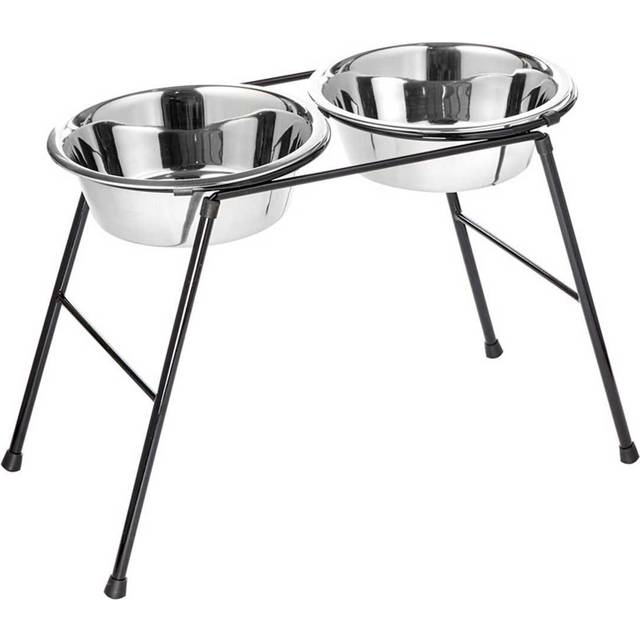 Dog pet dual feeder stand with dishes 2500 4000ml classic pet products