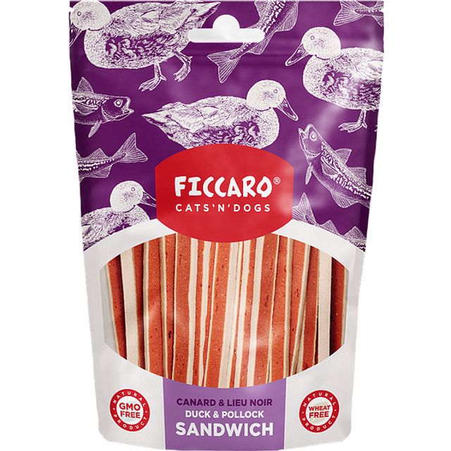 Ficcaro Hundegodbidder bløde ande & fiskestænger