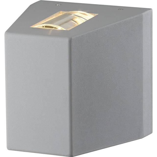 SLV Out Beam Outdoor Wall Light LED 3000K Beam Up/Flood Down Silver-Grey IP44