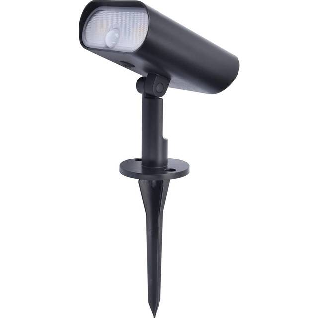 Spotlampe m/sensor, Ginbo, mat sort