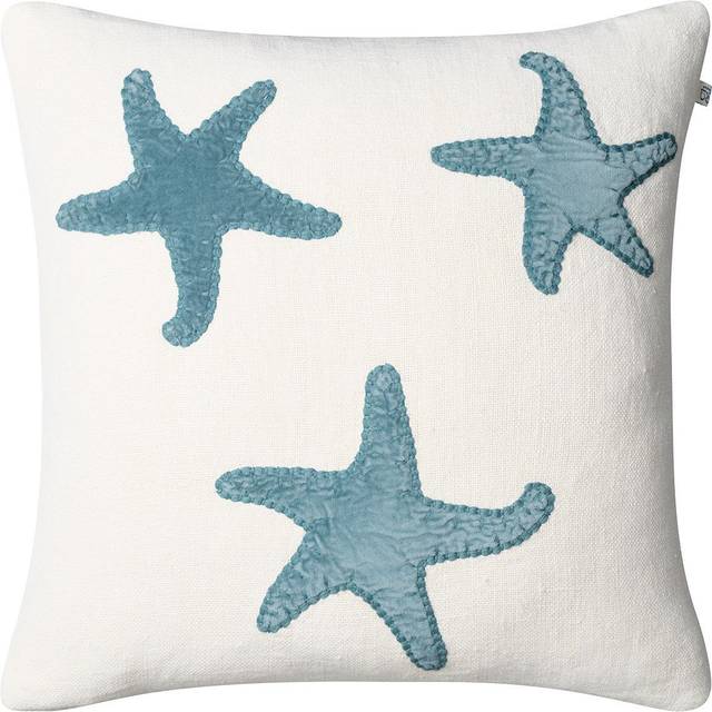 Star Fish Cushion Cover 50x50 cm, Off-white / Aqua