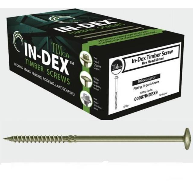 TIMCO Timber Frame Construction & Landscaping Screws Wafer Exterior G- you get 2