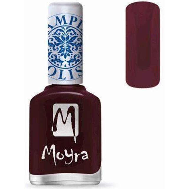 Moyra Burgundy Rød stamping neglelak 03