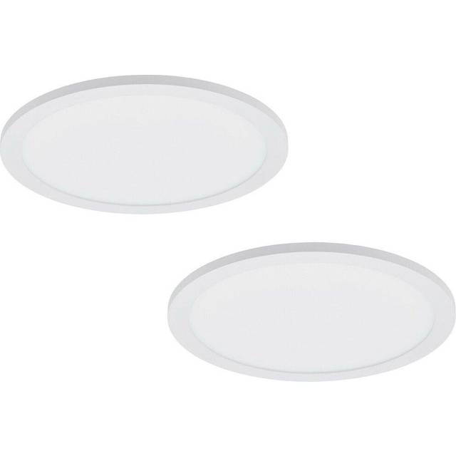 2 PACK 300mm Modern Ceiling Light White Slim Round Low Profile 17W LED 4000K