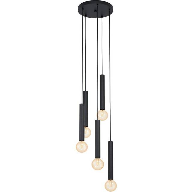 Pendant Ceiling Light 5 Black Long Bulb Holders Kitchen Bulb E27 5x60W