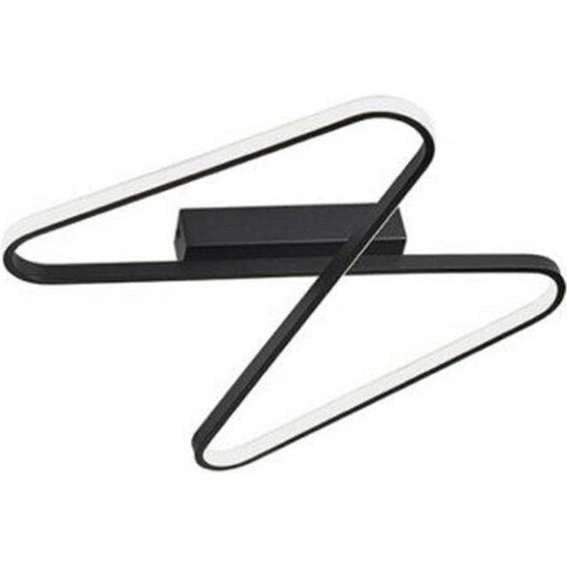 Larissa Lighting - Larissa Kato led Ceiling led Light 38W 3000K Aluminum, Silicon Sandy Black
