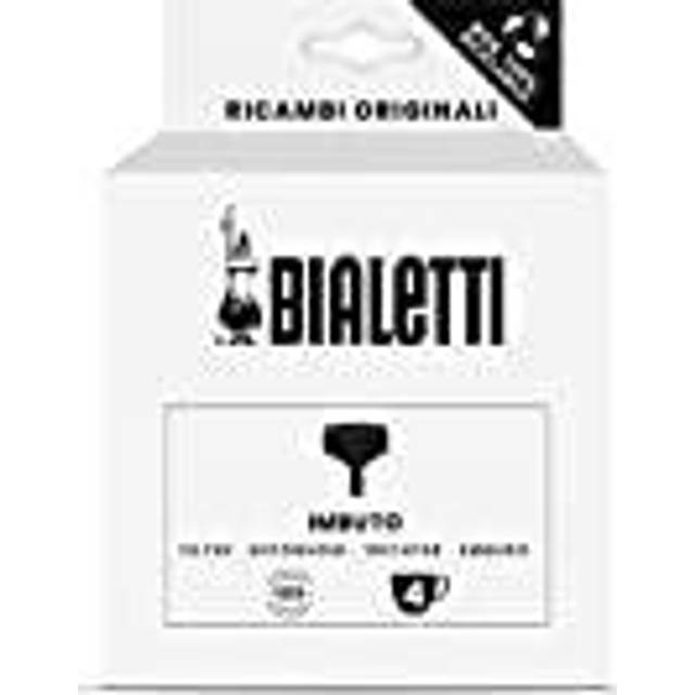 Bialetti Reservdelar, inklusive 1 trattfilter, kompatibel med 4 koppar Bialetti Moka Induction