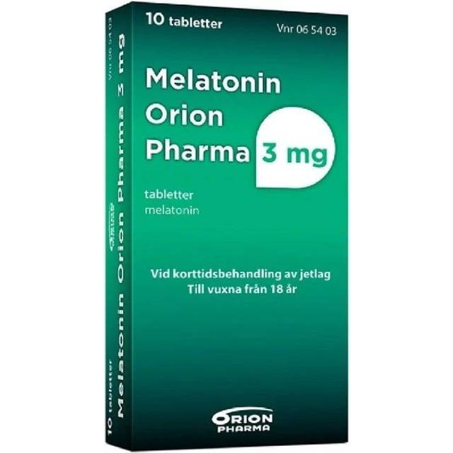 Melatonin Orion Pharma 3 mg 10 tabletter