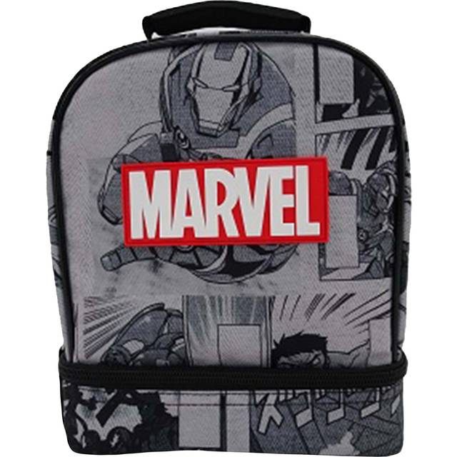 Marvel Universe Drop Bottom Lunchbox - Black&#47;Gray&#47;Red (One-Size)