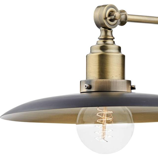 dar lighting HAN0754 Hannover 1 Light Wall Bracket Black Antique Brass